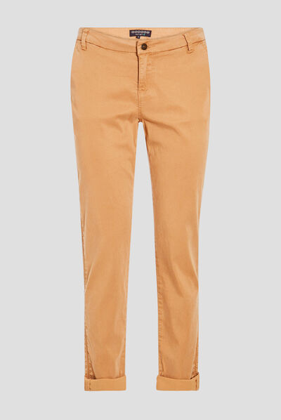 Pantalon chino Instinct beige femme