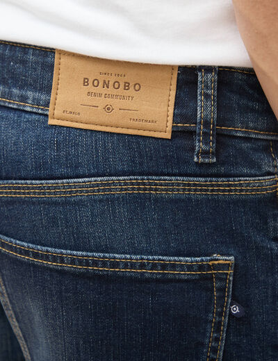 Jeans straight longueur 30 denim brut homme