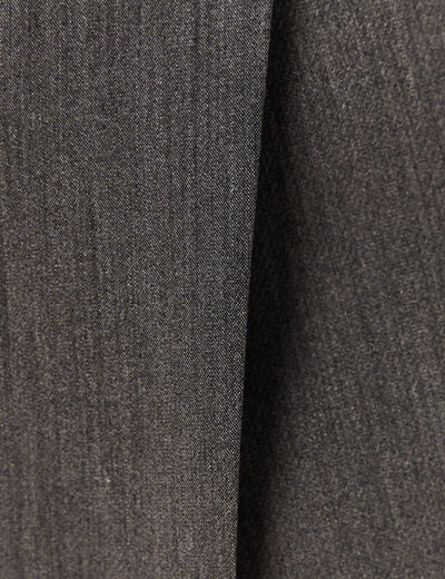 Jupe-short taille haute gris femme