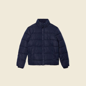 doudoune droite zippee bleu marine homme Doudoune droite zippée bleu marine homme