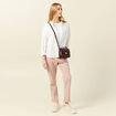 Pantalon chino cigarette rose clair femme