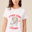 T-shirt éco-responsable blanc femme