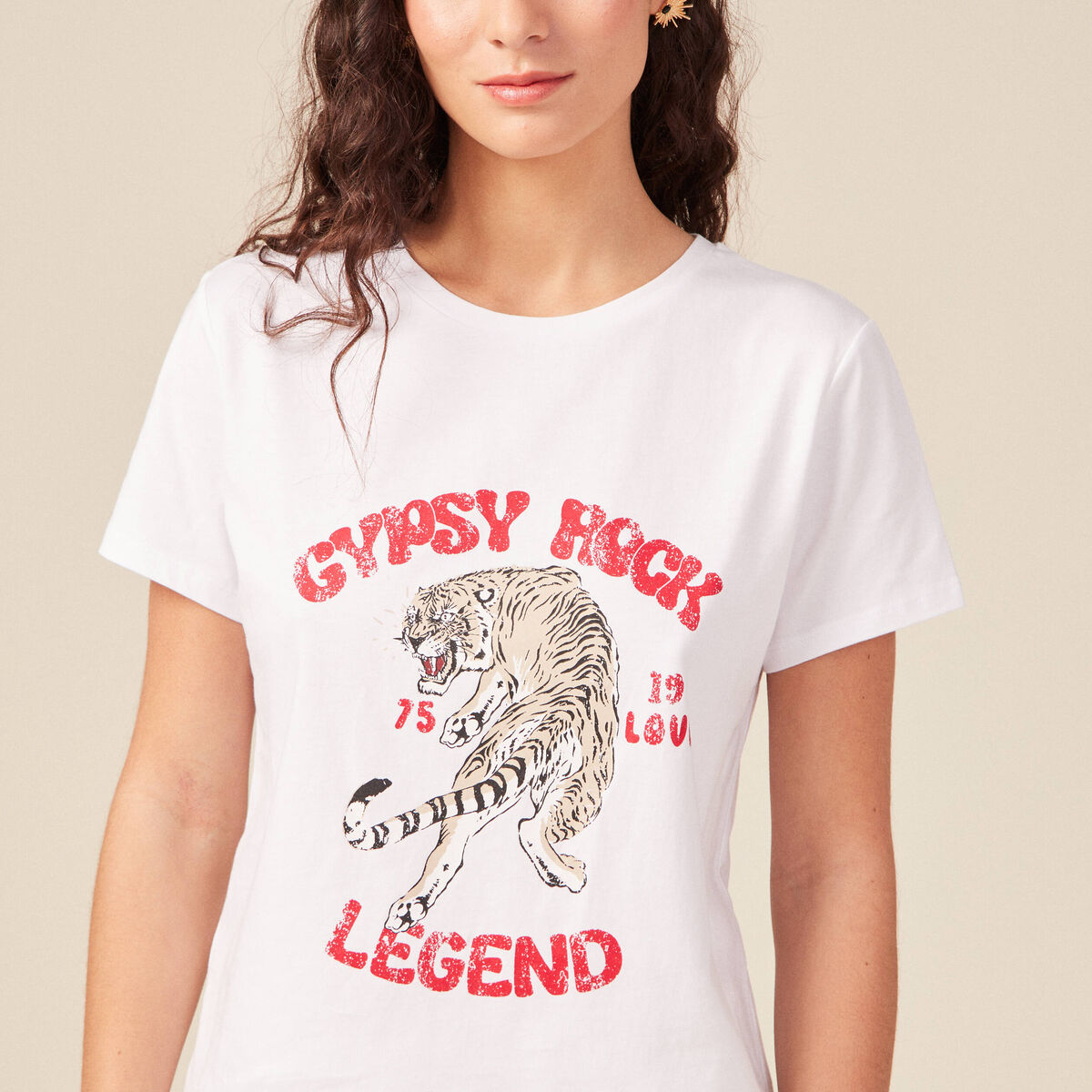 T-shirt éco-responsable blanc femme