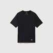 T-shirt col rond manches courtes noir homme
