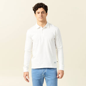 polo manches longues ecru homme Polo manches longues ecru homme