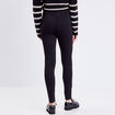 Pantalon jegging taille haute noir femme