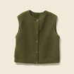 Gilet sans manches vert kaki femme
