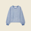 Sweat manches longues bleu clair femme