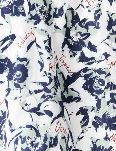 Chemise manches courtes blanc homme