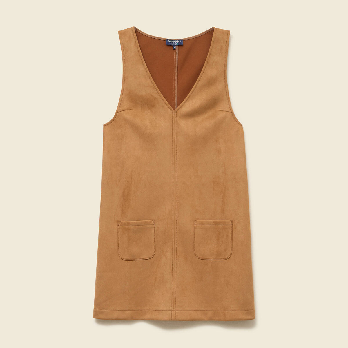 Robe manches tr&egrave;s courtes marron femme