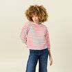 T-shirt manches 3/4 rouge femme