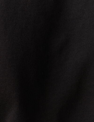 T-shirt manches courtes noir femme