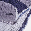 Foulard effet froissé bleu marine homme