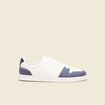 Tennis plates à lacets bleu marine homme