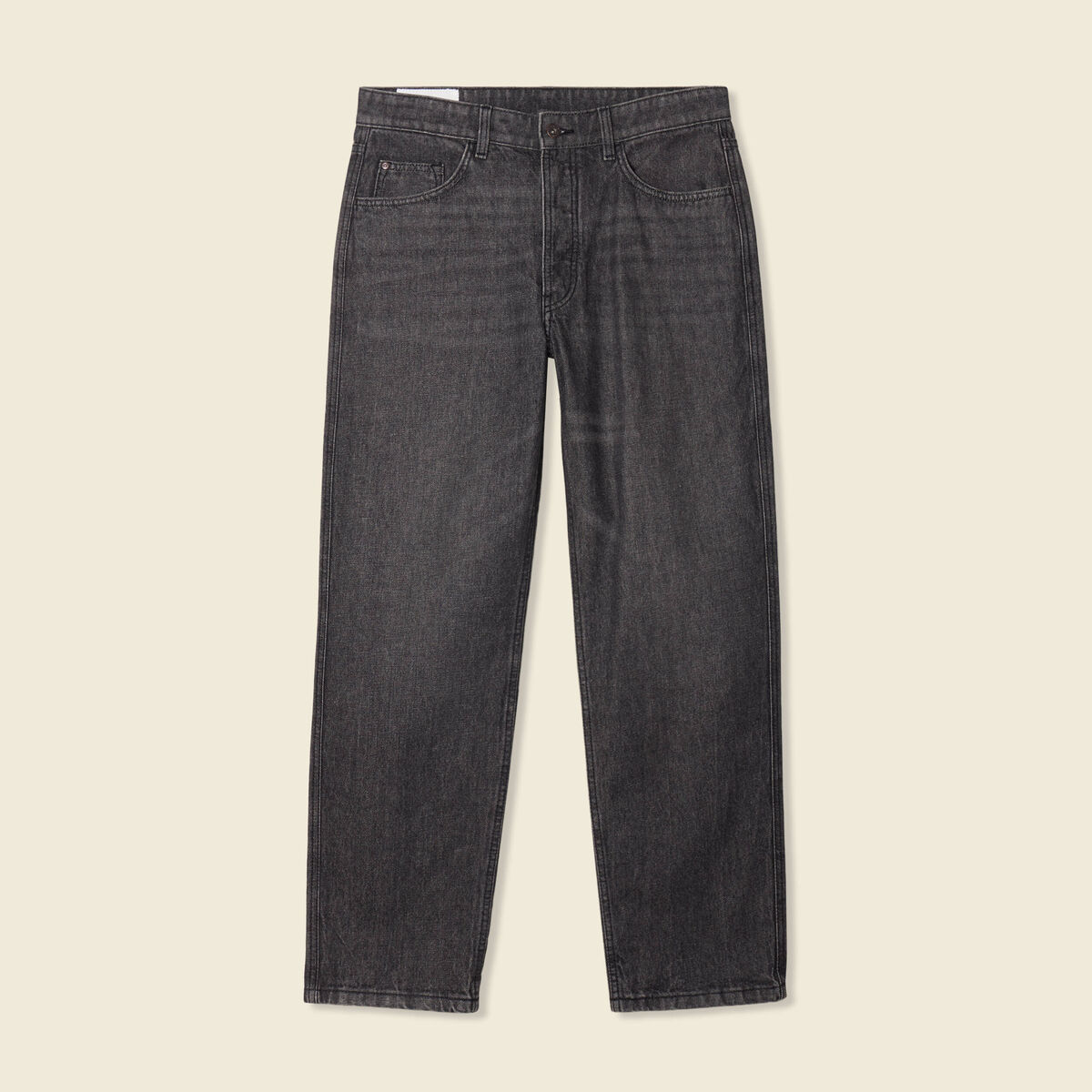 Jeans relax 5 poches denim snow noir homme