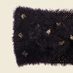 Bandeau fils métallisés noir femme