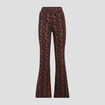 Pantalon bootcut taille haute noir femme