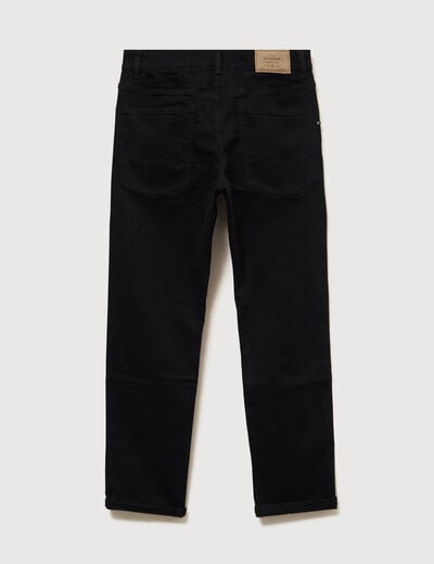 Jeans straight longueur 32 denim noir homme