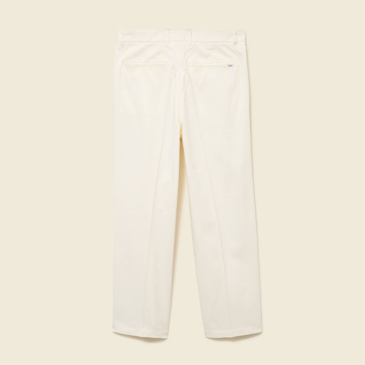Pantalon droit longueur 32 ecru homme