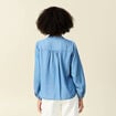 Blouse manches longues denim stone femme