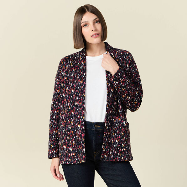 gilet manches longues bleu marine femme Gilet manches longues bleu marine femme