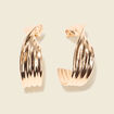 Boucles d'oreilles créoles couleur or femme