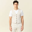Veston sans manches sable homme