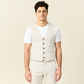 veston sans manches sable homme Veston sans manches sable homme