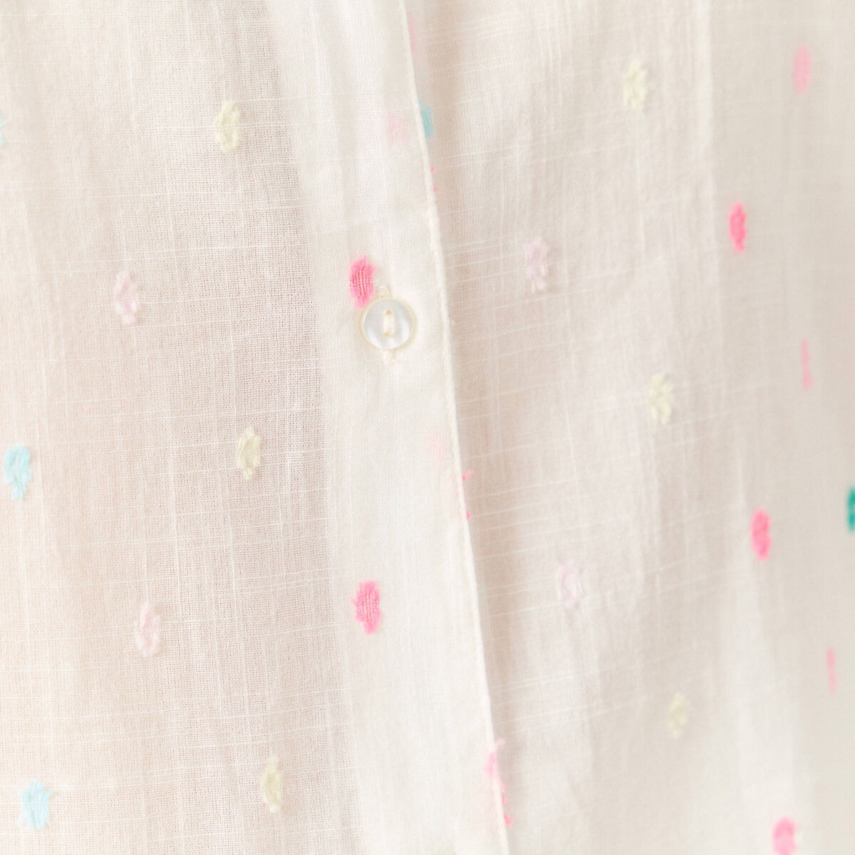 Chemise manches courtes multicolore femme