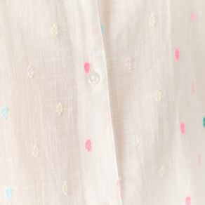 Chemise manches courtes multicolore femme