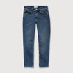 Jeans slim taille standard 7/8&egrave;me bleu femme