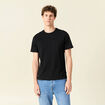 T-shirt en coton manches courtes noir homme