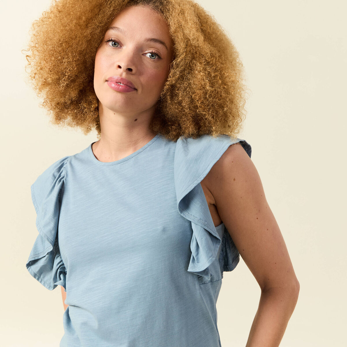 D&eacute;bardeur sans manches gris femme
