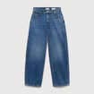 Jeans loose en coton denim used femme