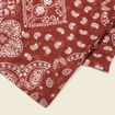 Foulard marron cognac homme