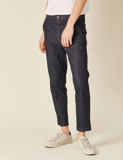 Jeans straight chino denim brut clean homme