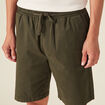 Bermuda droit velours gris foncé homme