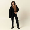 Pull manches longues noir femme