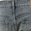 Jeans straight longueur 34 bleu gris homme