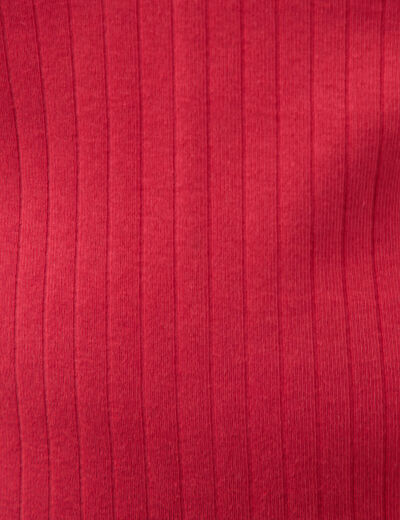 T-shirt polo ajust&eacute; c&ocirc;tel&eacute; en coton bordeaux femme
