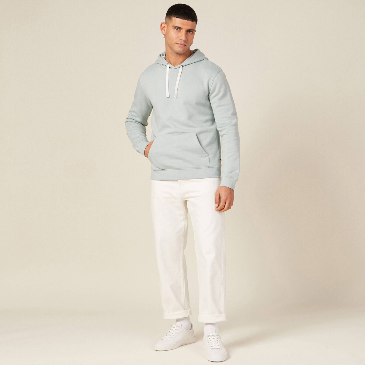 Sweat manches longues vert homme