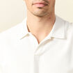 Polo manches courtes ecru homme