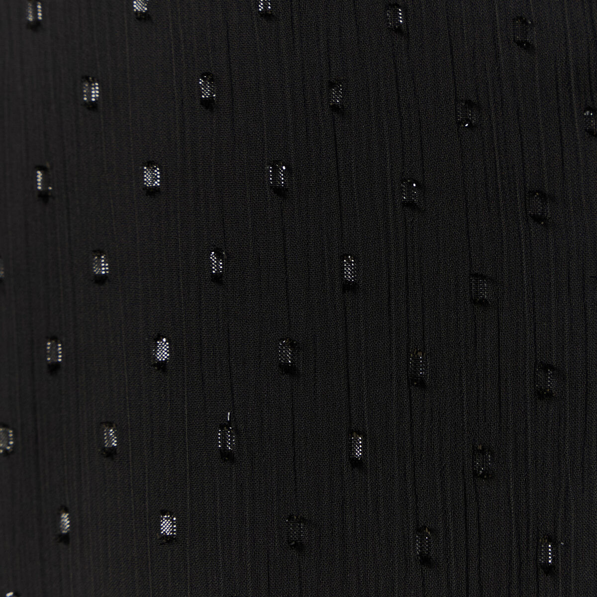 Robe évasée plissée noir femme