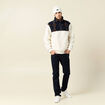 Sweat col camionneur ecru homme