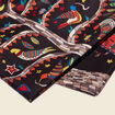 Foulard satin noir femme