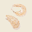 Boucles d'oreilles créoles couleur or femme