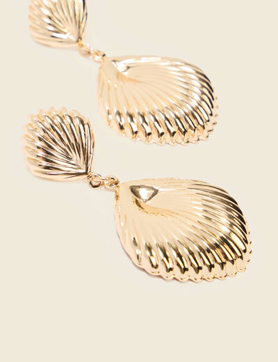 Boucles d'oreilles couleur or femme