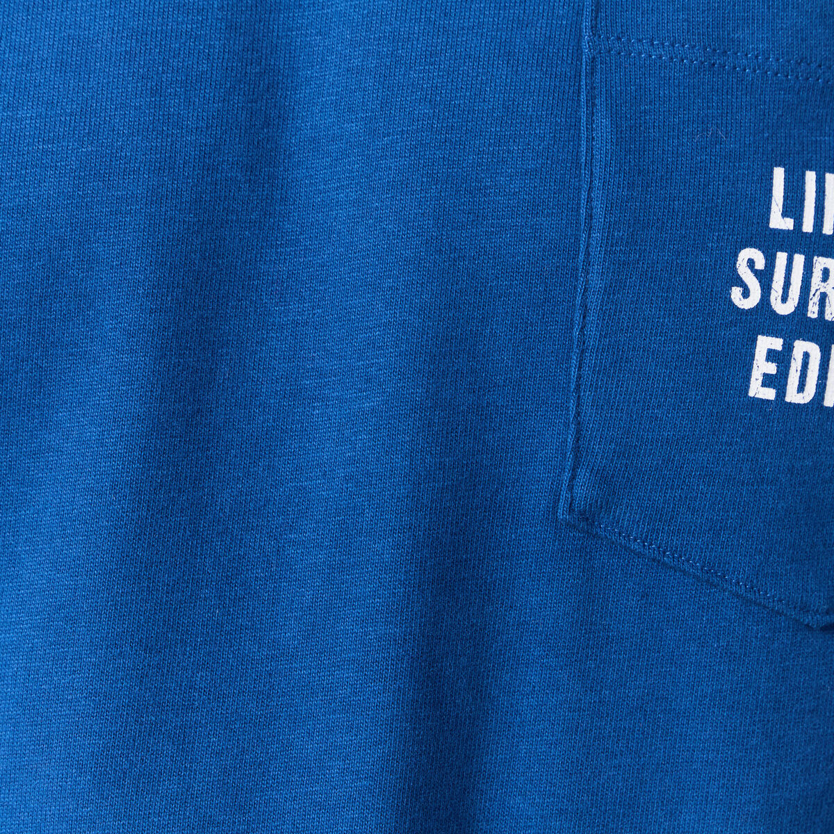 T-shirt oversize en coton bleu roi homme
