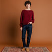 Jeans mom fabriqué en France denim brut femme