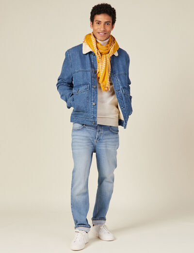 Pull manches longues ecru homme